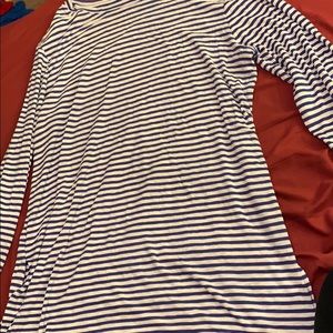 Striped tunic tee